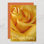21. Geburtstagsfeier Einladung (Vorne/Hinten)