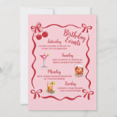 21. Geburtstagsfeier Einladung und Ausflug (Rückseite)