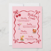 21. Geburtstagsfeier Einladung und Ausflug (Rückseite)