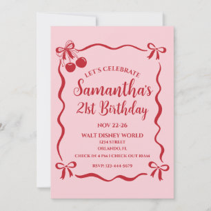 21. Geburtstagsfeier Einladung und Ausflug