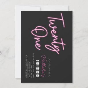 21. Geburtstagsfeier Party Einladung