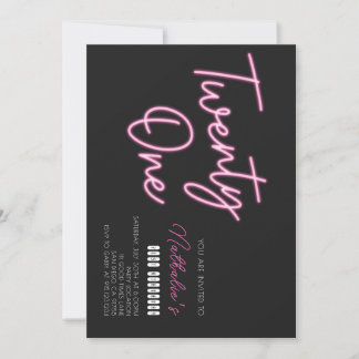 21. Geburtstagsfeier Party Einladung