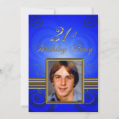 21. Geburtstagsfeier Party Einladung (Vorderseite)