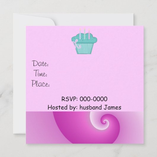 21. Geburtstagsfeier Party Einladung (Rückseite)