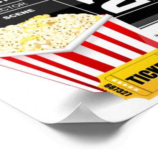 21. Geburtstagsfilm-Party Poster (Ecke)