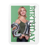 21. Geburtstagsfoto College-Party Magnet (Vertikal)
