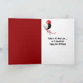 21. Geburtstagsfoto Karte (Innenseite)