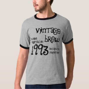 21. Geburtstagsgeschenk 1993 Vintage Brew Name Für T-Shirt