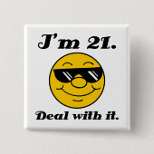 21. Geburtstagsgeschenk Button (Vorderseite)