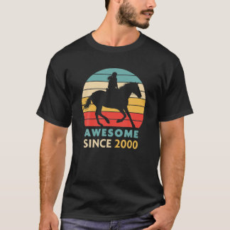 21. Geburtstagsgeschenk - Retro Horse Girl - Phant T-Shirt