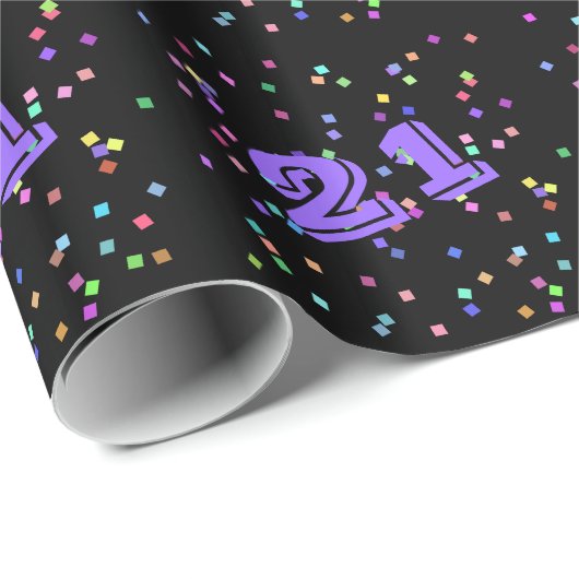 21. Geburtstagsgeschenkpapier Geschenkpapier (Rolleneckpunkt)