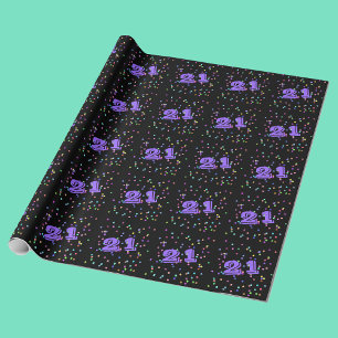 21. Geburtstagsgeschenkpapier Geschenkpapier