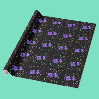 21. Geburtstagsgeschenkpapier Geschenkpapier