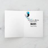 21. Geburtstagskandle mit Augapfel Karte (Innenseite)