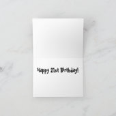 21. Geburtstagskarte Karte (Innenseite)