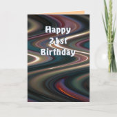 21. Geburtstagskarte Karte (Vorderseite)