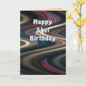 21. Geburtstagskarte Karte (Gelbe Blume)