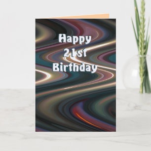 21. Geburtstagskarte Karte