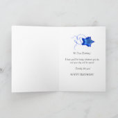 21. Geburtstagskarte mit abstrakten Plätzen. Karte (Innenseite)