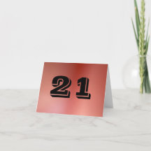 21. Geburtstagskarte (nichtalkoholisch)