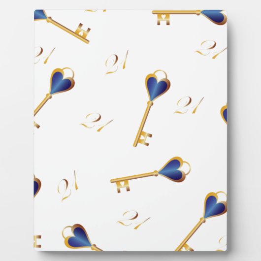 21. Geburtstagskarten Fotoplatte (Vorderseite)