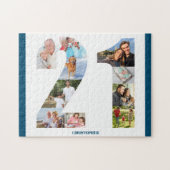 21. Geburtstagskollage Nr. 21 Keepake Puzzle (Horizontal)