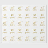 21. Geburtstagskorrektur Geschenkpapier (Flach)
