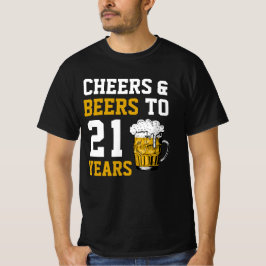 21. Geburtstagskuiere & Biere bis 21 Jahre T-Shirt