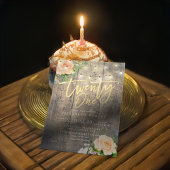 21. Geburtstagsparty Blume Einladung