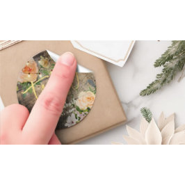 21. Geburtstagsparty Blume Runder Aufkleber