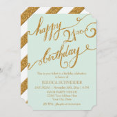 21. Geburtstagsparty Einladung (Vorne/Hinten)