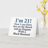 21. Geburtstagspenden Karte (Gelbe Blume)