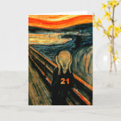 21. Geburtstagspenden Karte (Gelbe Blume)