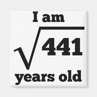 21. Geburtstagsplatz Magnet