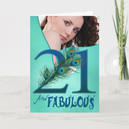 21. Geburtstagsschablone Karten (Vorderseite)