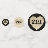 21. Geburtstagstisch Konfetti (Rückseiten)