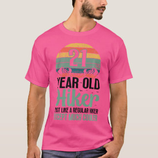 21. Geburtstagswanderberg 21 Jahre Altes Wandern L T-Shirt