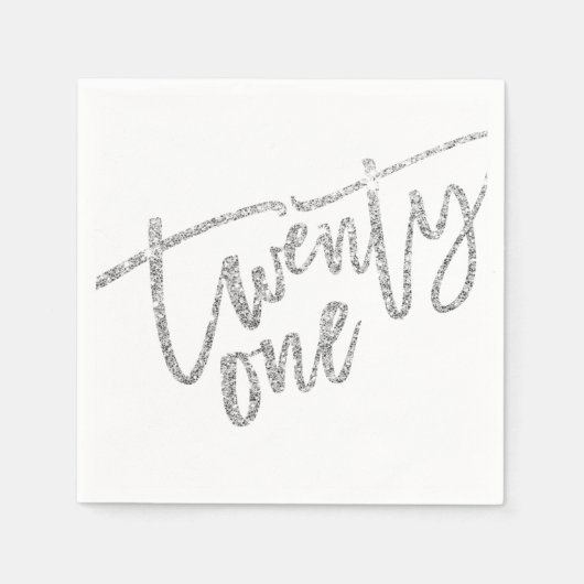 21. Glitzer des 21. Jahrhunderts Serviette (Vorderseite)