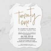 21. Glitzer Einladung (Vorne/Hinten)