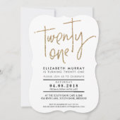 21. Glitzer Einladung (Vorderseite)