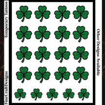 21 Grüne moderne Shamrocks zum St. Patrick's Day