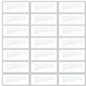 21 Guest Address Template Jeder 1,75 x 4,25" Silbe Aufkleber (Vorderseite)