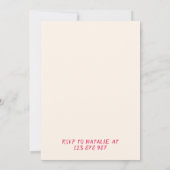 21. Hand Drawn Cake Hallo 21 Geburtstag Einladung (Rückseite)