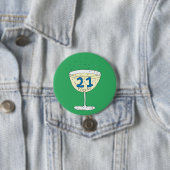 21 Heute Button Abzeichen Grün 21. Geburtstag Part (Beispiel)