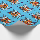 21 HEUTIGE Fun Retro Comic Pop Kunst, Dichtung und Geschenkpapier (Ecke)