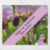 21. Hochzeit Schaumweinetikett (Einzelnes Label)