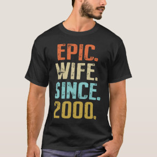 21. Hochzeitsjubiläum für ihre beste epische Frau  T-Shirt
