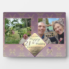 21. Hochzeitstag 2FotosBrass und Iolite Fotoplatte