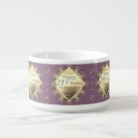 21. Hochzeitstag Brass & Iolite Chili Bowl Kleine Suppentasse<br><div class="desc">Zum 21. Hochzeitstag wird sie ihre individuelle Chili-Schüssel mit meinem original Brassy-Emblem Liebe geben,  um zu glänzen und für ihren besonderen Tag zu glänzen!</div>