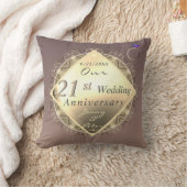 21. Hochzeitstag Brass und Iolite Kissen (Decke)